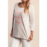 Fenzy Plus Size Bombažna Majica, Bela | Shoptok.si