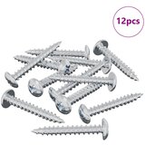 vidaXL Lesen vijak 12 pcs srebrna M4 x 28 mm elezo, (5000163879) | Shoptok.si