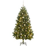 vidaXL Umetna novoletna jelka 300 LED diod in komplet bučk 270 cm | Shoptok.si