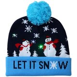 Vivva Božična pletena kapa z LED lučmi | XBEANIE Modra, (21562844) | Shoptok.si