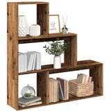 vidaXL Sobna pregrada / regal za knjige 3 razina 123x29x123 cm drveni Cijene