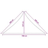  Jedrilica za sunčevu sjenu 7 x 5 x 5 m HDPE Trokutasti | shoptok.hr