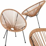 springos vrtna stolica od ratana,bež 72 x 82 x 85 cm | shoptok.hr