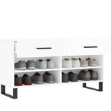  Klupa za cipele sjajna bijela 102x35x55 cm konstruirano drvo | shoptok.hr