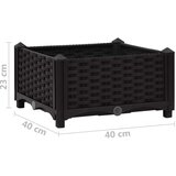  Visoka greda 40x40x23 cm polipropilen, (20748524) | Shoptok.si
