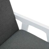  Blagovaonske stolice s jastucima 2 kom. Bijele, puno drvo, guma | shoptok.hr