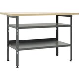  Radni stol sivi 120 x 60 x 85 cm čelični | shoptok.hr