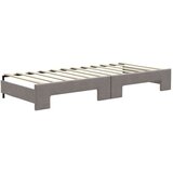 vidaXL dnevni krevet na razvlačenje smeđesivi 80 x 200 cm od tkanine | shoptok.hr