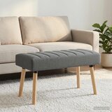  Klupa s utorima Tamnosiva 80 x 40 x 46 cm Tkanina | shoptok.hr