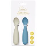 CamCam Copenhagen Plave/sive silikonske dječje žlice u setu 2 kom Midnight Mix – | shoptok.hr