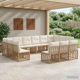 Set vanjskih sofa Prirodna i krema bijela Poliester | shoptok.hr