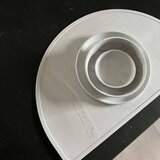 Eeveve® silikonski tanjur large marble cloudy gray | shoptok.hr