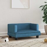  Krevet za pse plavi 60 x 40 x 30 cm baršunasti | shoptok.hr