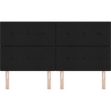  LED glava kreveta S LED lampica Crna 180 cm Poliester | shoptok.hr