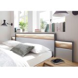 XORA POSTELJNA GARNITURA 180 cm x 200 cm , les, leseni material barve grafita, barve hrasta, svetlo siva | Shoptok.si
