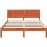  Krevetna konstrukcija Smeđa 140 x 200 cm Čvrsto borovo drvo | shoptok.hr
