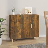 vidaXL Komoda boja dimljenog hrasta 90 x 34 x 80 cm konstruirano drvo Cijene