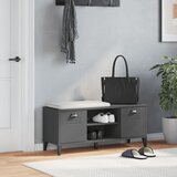  Klupa za cipele VIKEN antracit siva 106 x 35 x 45 cm drvena | Eponuda.ba
