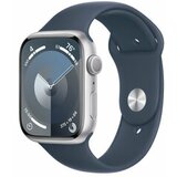 Apple watch S9 gps mr9e3se/a 45mm silver alu case w storm blue sport band - m/l, pametni sat Cene