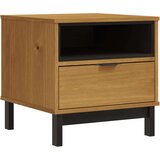vidaXL Stranska mizica FLAM 50x50x50 cm trdna borovina | Shoptok.si