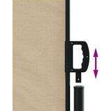  Uvlačiva bočna tenda 100 x 1000 cm bež | shoptok.hr