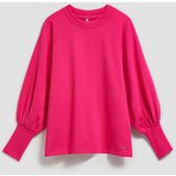 Marisse Fuchsia Puff Sleeve Sweatshirt | ePonuda.com
