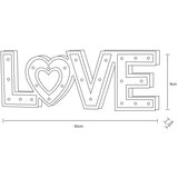 Globo 29976 - LED stona lampa LOVE 24xLED/0,06W/3xAA topola | Eponuda.com