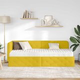 Kutni okvir kreveta Žuta 80 x 200 cm Baršun | Eponuda.com