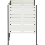  Ekran za kante za smeće 249 x 85 x 113 cm Čelik Bijela - Bijela 249 cm s uzorkom | shoptok.hr