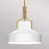  Quoizel QZ-BRECKEN-2P-AB-OPAL - Luster na štangu BRECKEN 2xE27/60W/230V zlatna/bela | Eponuda.com
