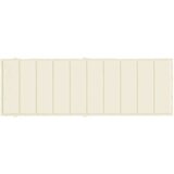  Jastuk za ležaljku krem 186 x 58 x 3 cm od tkanine Oxford | shoptok.hr