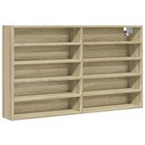  The Living Store Vitrina sonoma hrast 100x15x58 cm iverna plošča - Vitrina, (21497163) | Shoptok.si