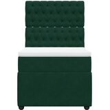 Box spring krevet s madracem tamnozeleni 100x200 cm baršunasti | shoptok.hr