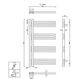 Sapho kupatilski radijator dorlion 90x50 cm mat crna | Eponuda.com
