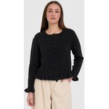 24COLOURS Ruffle Pulover schwarz Cene
