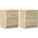  Noćni ormarići 2 kom s 2 ladice Sonoma hrast 40x36x50 cm | shoptok.hr