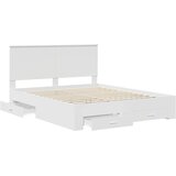  Krevetna konstrukcija Bijelo 160 x 200 cm Konstruirano drvo | shoptok.hr
