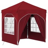 vidaXL Zložljivi šotor za zabave 192 x 192 x 245 cm Burgundija, (5000219015) | Shoptok.si