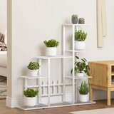  Stalak za cvijeće 94,5 x 25 x 88 cm bijeli metalni | Eponuda.com