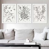 Wallity Set uramljenih slika 3BC_UN2968500, 3 dijela | Eponuda.ba