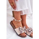 Boto Ladies sandals with bow on cork platform beige Lisandrea | ePonuda.com