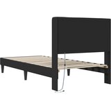  Krevetna konstrukcija Crna 90 x 190 cm Umjetna koža | Eponuda.com