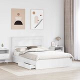  Krevet s od storage Bijelo 140 x 200 cm Konstruirano drvo | shoptok.hr