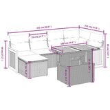 vidaXL 7-dijelni set vrtnih sofa sivi od poliratana | shoptok.hr