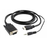 Gembird Kabl Cablexpert A-HDMI-VGA-03-6 HDMI-VGA + audio 1,8m Cene