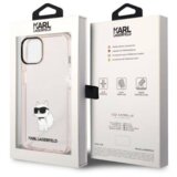 Karl Lagerfeld KLHCP14MHNCHTCP zaščita ovitek za iphone 14 plus prozorno roza - iml nft choupette logo | Shoptok.si