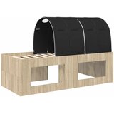 Krevet s tunelom 3 kom. Artisian hrast i crna Konstruirano drvo | shoptok.hr