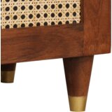 vidaXL Strani šal Rjava 60 x 33 x 75 cm Trdnina mango lesa | Shoptok.si