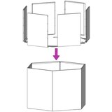 vidaXL Vrtna sadilica antracit šesterokutna 69x60x45 cm čelična | shoptok.hr