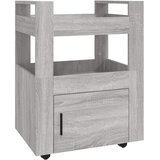  Kuhinjska kolica siva boja hrasta 60x45x80 cm konstruirano drvo | shoptok.hr